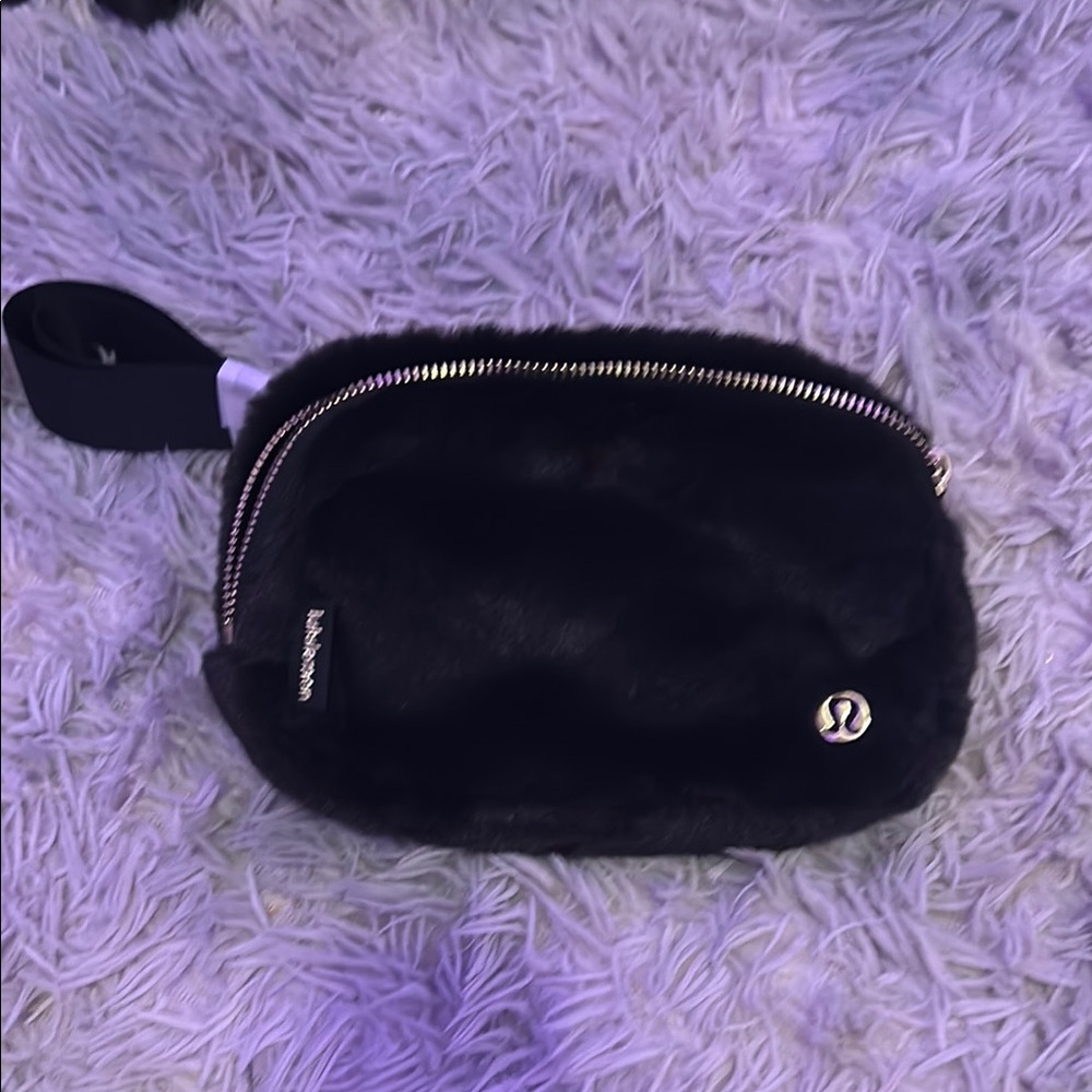 lululemon athletica Plush Black Crossbody Bag